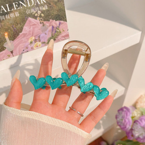 Gran clip de tiburón esmerilado acrílico simple horquilla tocado volumen gran horquilla de alto grado accesorios para el cabello al por mayor