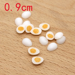Половинка солёного яичного желтка для кукольного домика серьги