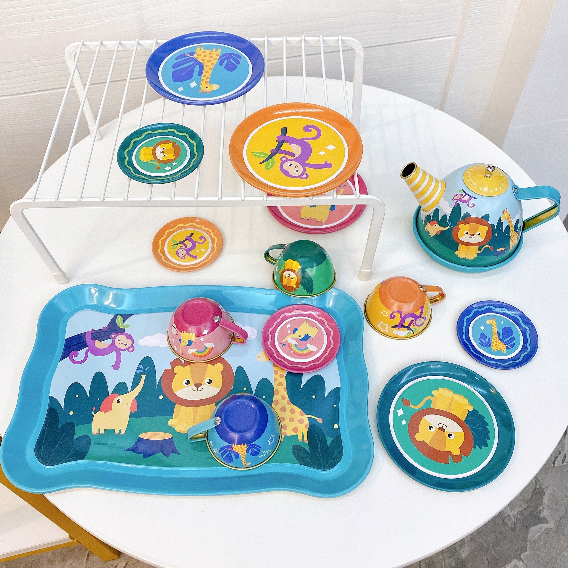 동물 차 세트 가방