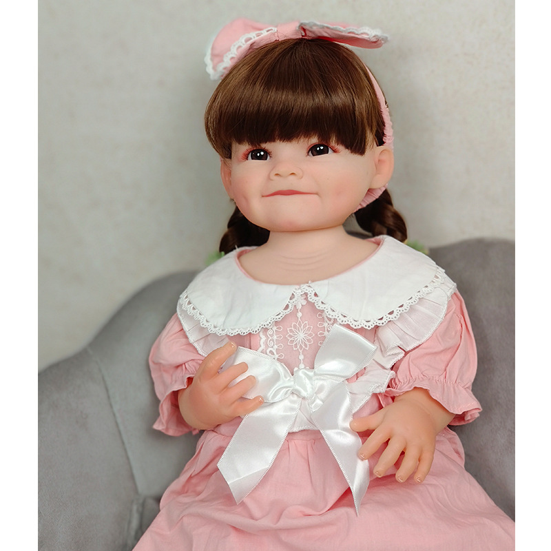 Vinilo completo 55cm simulación bebé muñeca transfronteriza nueva muñeca renacida muñeca de juguete entrega al por mayor