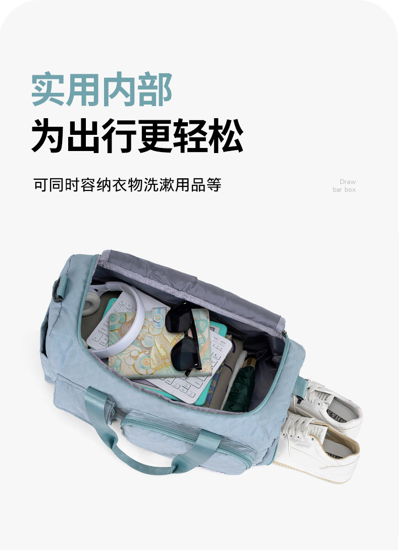 2026 New Style Fashion Outdoor Camping Multifunctional Large Capacity Portable Handheld Cross-Border Hot-Selling Washable Luggage Bag