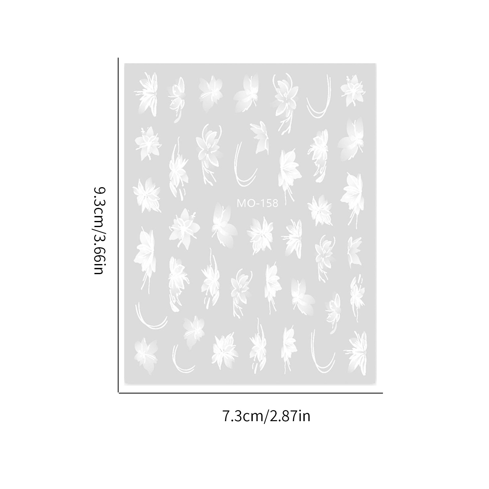 Pegatinas para uñas, arte de uñas popular en línea, pegatinas florales estilo INS pintadas a mano con forma de mariposa, decoraciones navideñas para uñas. image 6