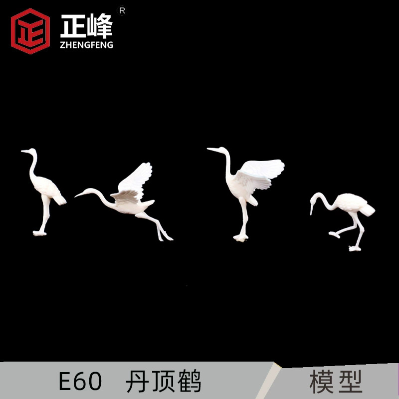 Имитация модели животных с красной короной модель журавля DIY ручной работы песочный стол ремесла оптом пластиковые украшения
