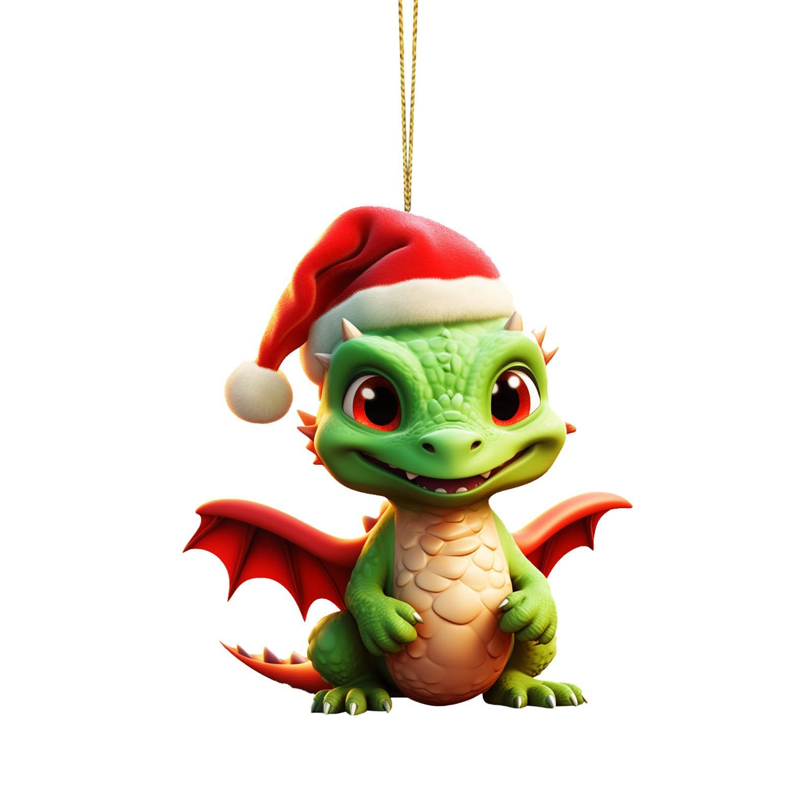 Amazon transfronterizo nueva serie de dinosaurios de Navidad colgante decoraciones de coches de Navidad acrílico colgante plana image 9