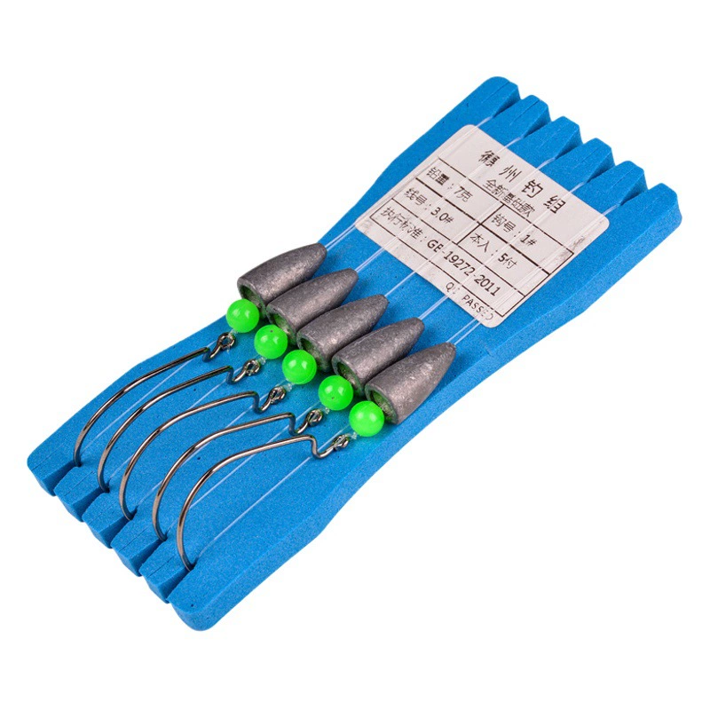 Дехоу рыболовная группа закончена кривошипный крючок костюм Lu Ya галстук леска группа пуля свинцовая капля Мягкая приманка окунь китайская рыба