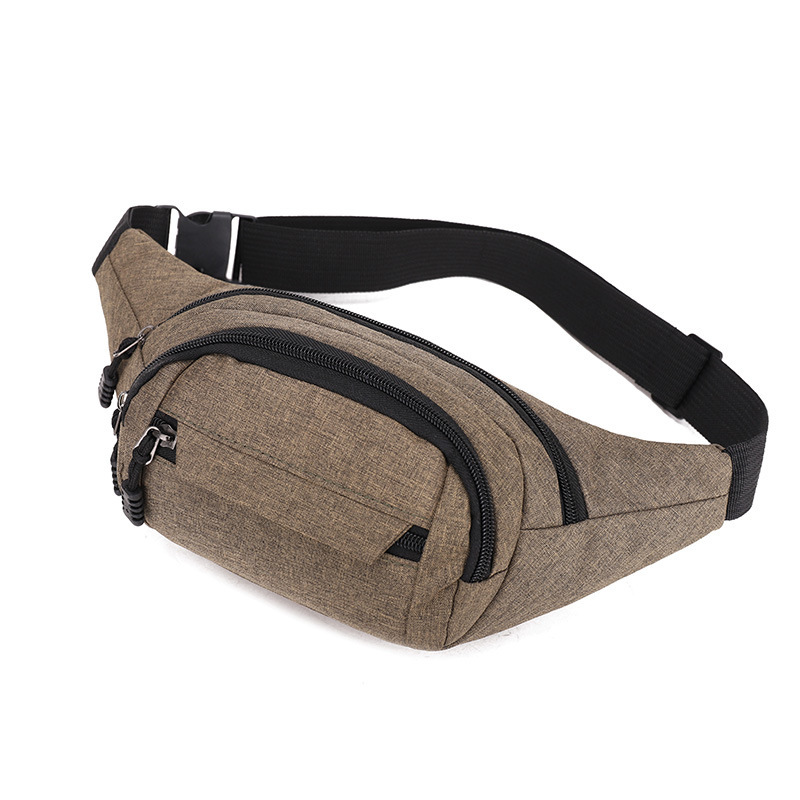 Riñonera Deportiva para Hombre de Nailon, Impermeable y Resistente al Desgaste