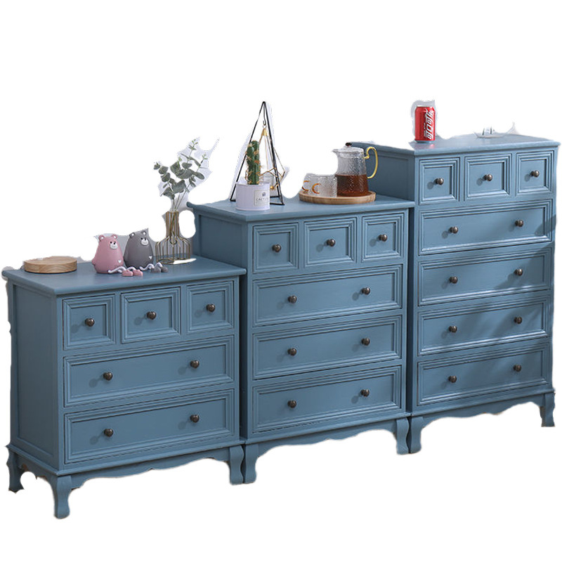 Cinco armarios de madera maciza armario de almacenamiento americano sala de estar dormitorio cabecera de cama pequeño armario de esquina armario de estilo europeo