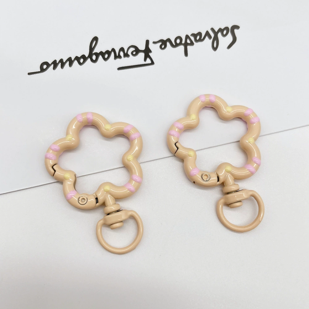 Universal keychain flower-shaped, accessories, flowered, DIY