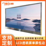 LCD透明屏单屏包边规格尺寸齐全嵌入高透透明屏单屏广告机液晶屏