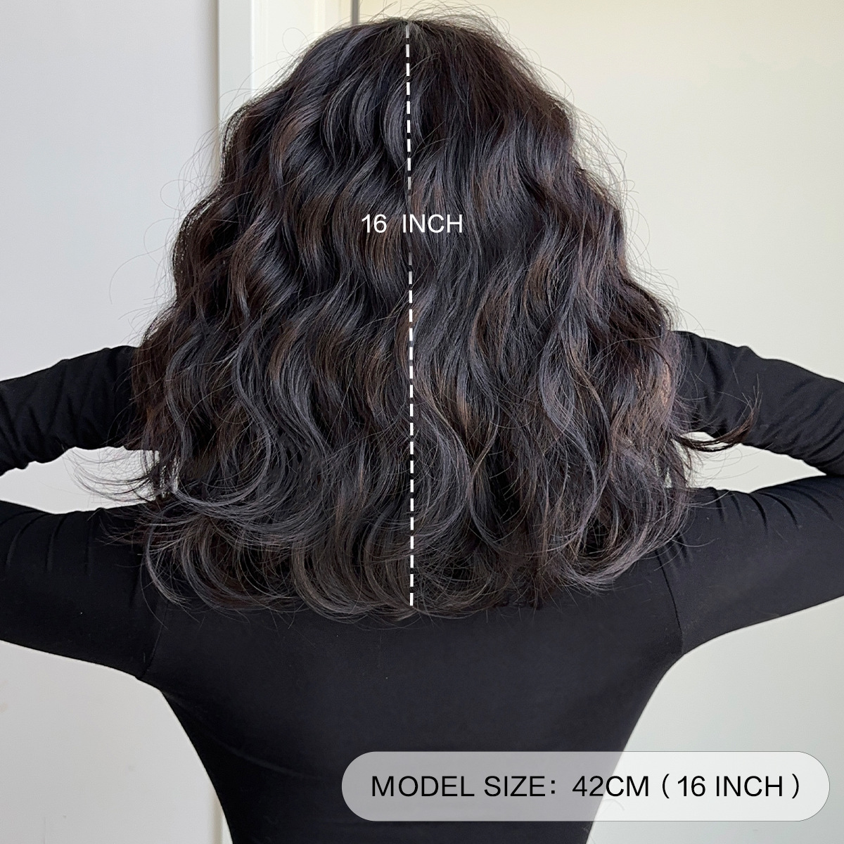 Unisex medium length curly hair short hair bob middle parted hairstyle age reducing chemical fiber high temperature silk wig set_voghion.com