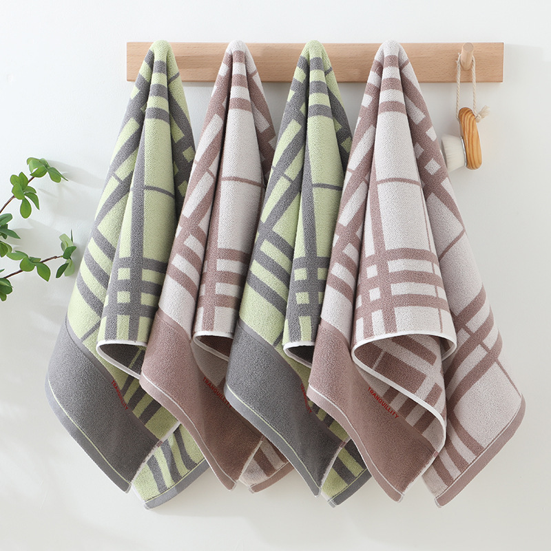 40*90cm cotton full-strand yarn widened and lengthened towel dark men's sports fitness bath adult towel