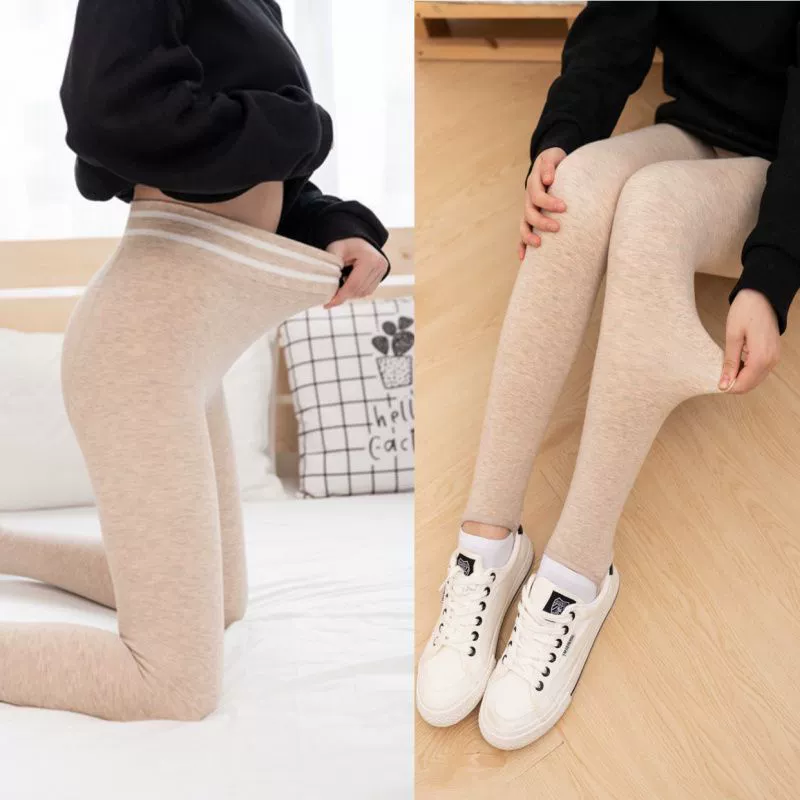 Demi-season leggings, trousers, keep warm underwear for hips shape correction, thermal underwear, high waist