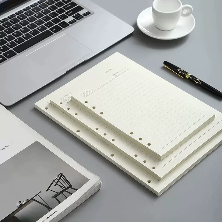 活页笔记本替芯80克6孔A5活页纸9孔B5横线100克4孔A4道林纸可定制