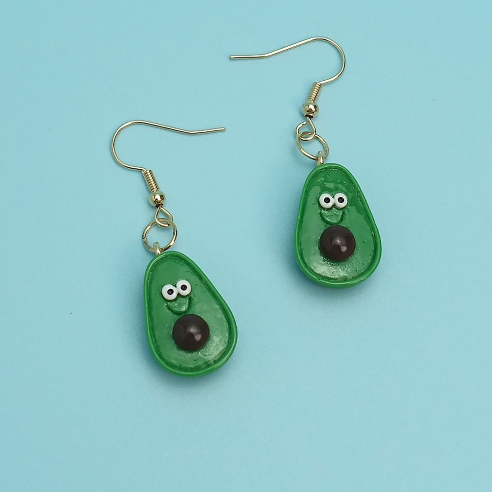 1 Pair Sweet Avocado Plastic Ear Hook display picture 1