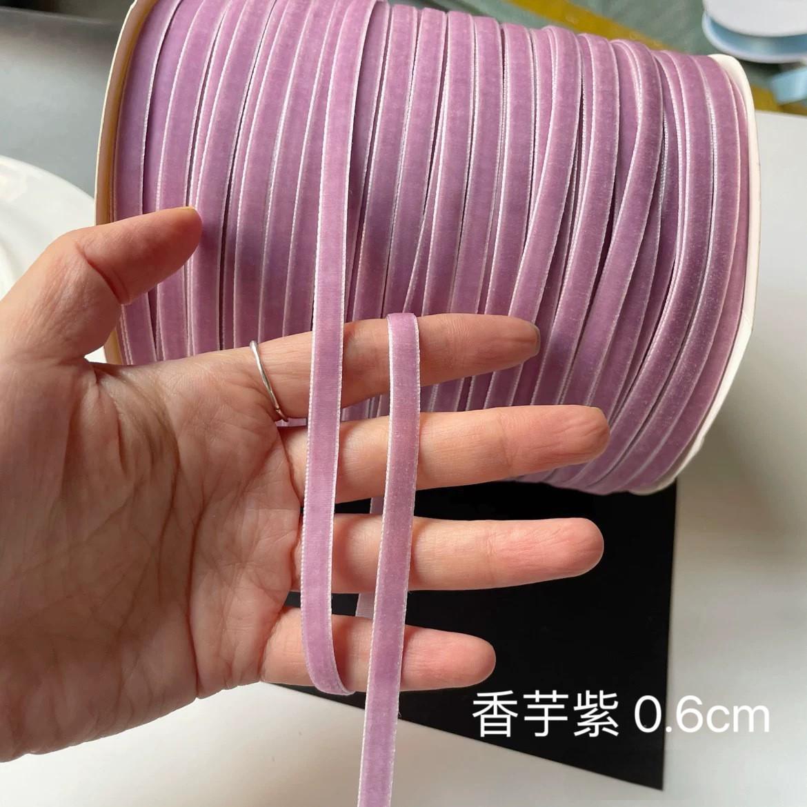 Gran bandeja de un solo lado de cinta de terciopelo cinta de terciopelo para el cabello arco DIY flores regalos accesorios de ropa