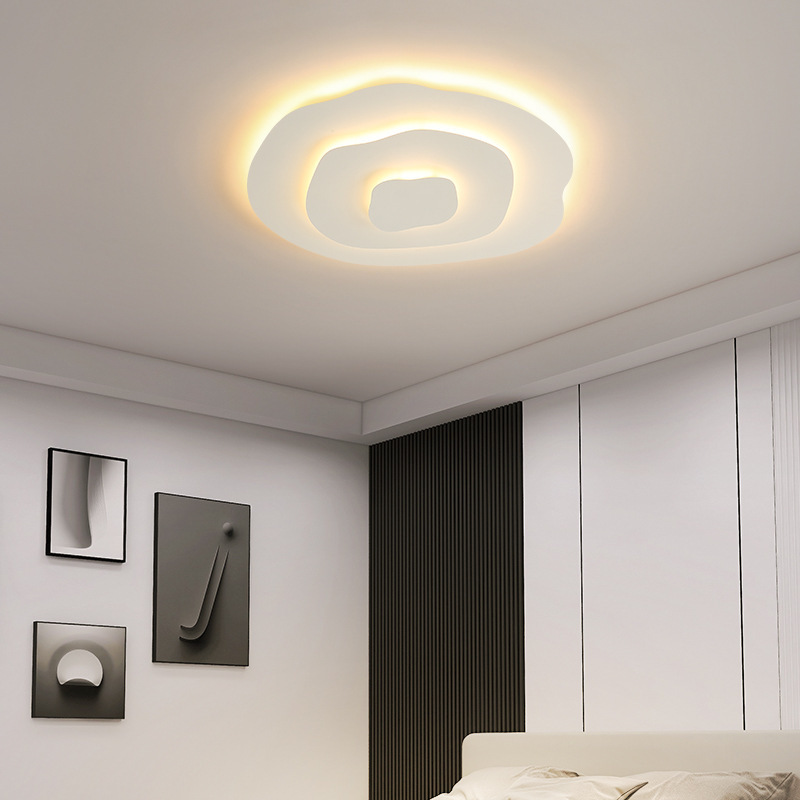 lámpara redonda pole irregular nórdica led minimalista habitación moderna luz de techo reglas de atmósfera habitación simple luz de techo