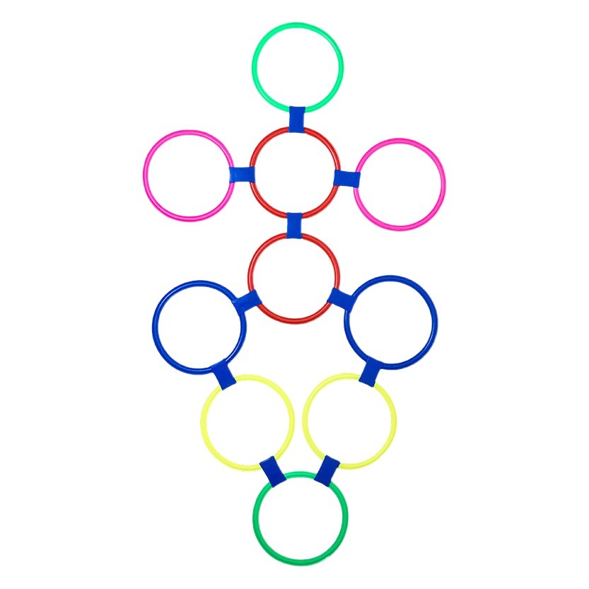 Kindergarten children's hopscotch jumping Plaid jumping circle ring physical fitness agile circle sensory training equipment toy sports