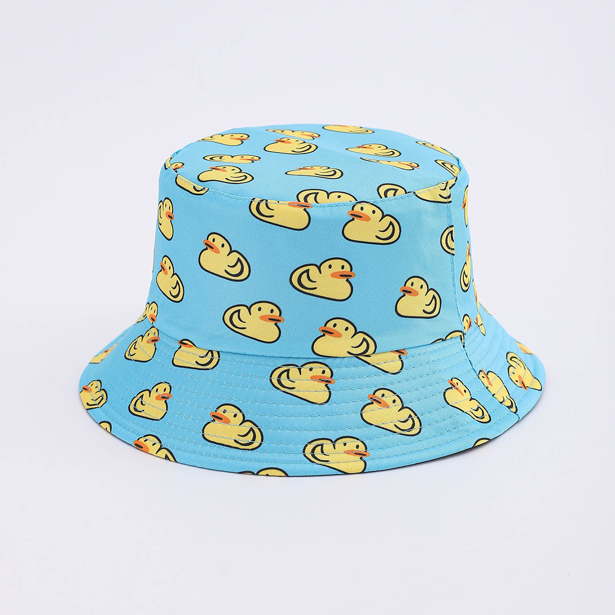 Nuevo pato amarillo impresión sombrero pescador sombrero hombre sombrero de sol moda ocio sombrero mujer sombrero de calle sombrero protector solar