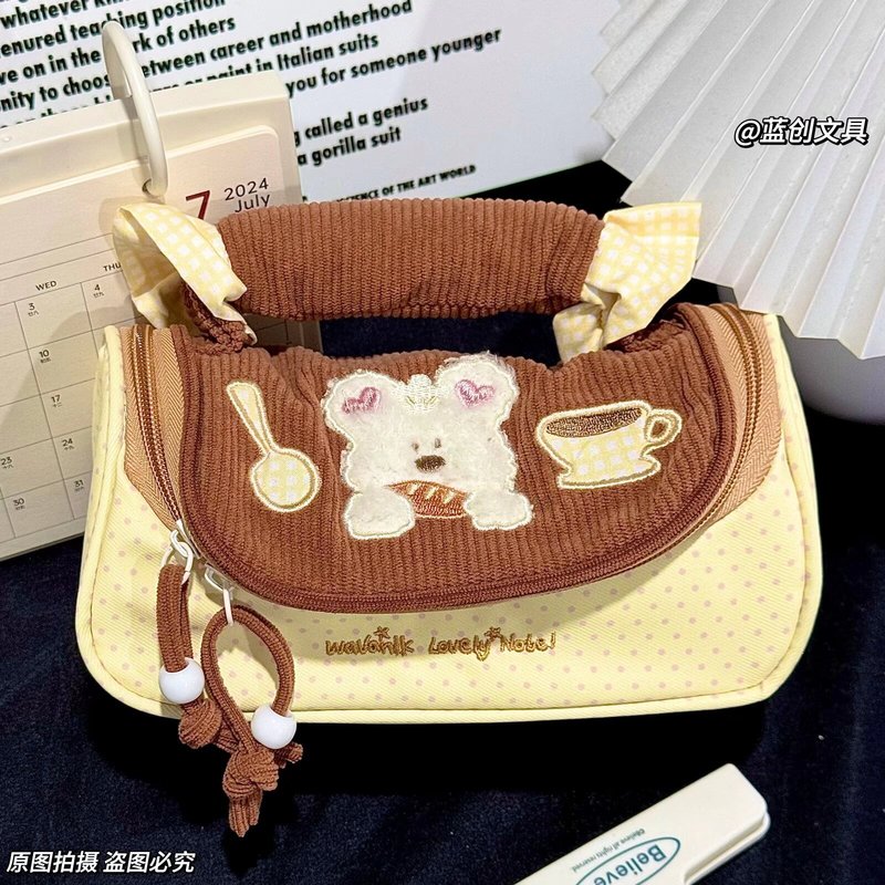 厂家直发少女马卡龙轻便化妆包笔袋高颜值简约小众ins甜美风笔袋|undefined