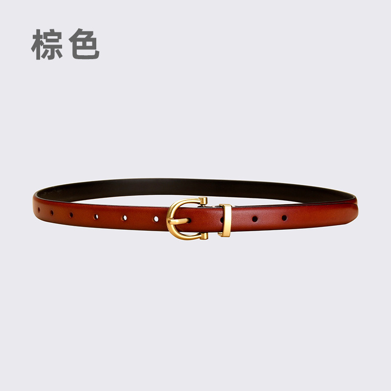 真皮腰带女复古女款皮带简约百搭时尚牛仔裤西裤女士牛皮厂家批发|undefined