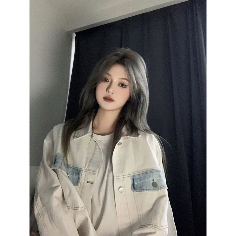 Shanlidaidi Campus Style Salt-Style Denim Jacket for Women 2025 Early Spring and Autumn New Korean Version Loose Jacket Top