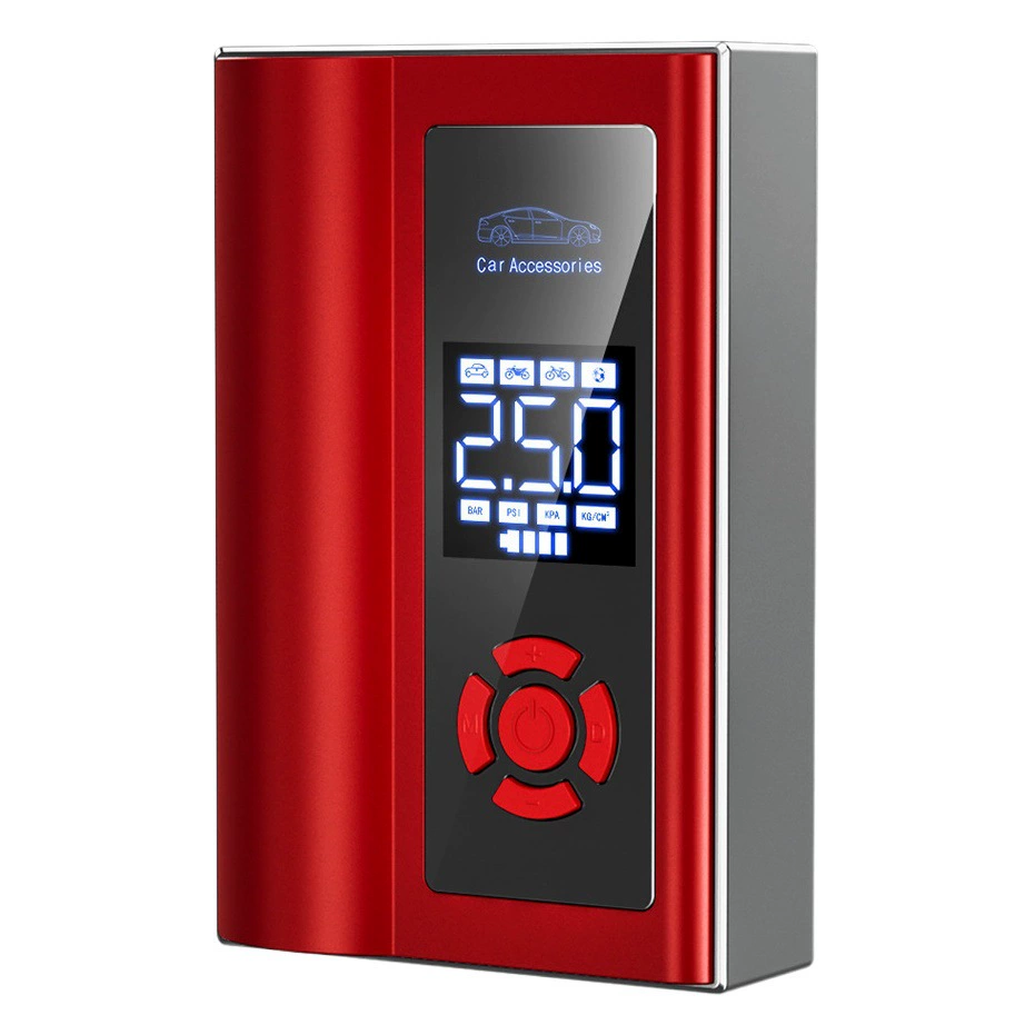 Автомобильный автомобиль все-в-одном двухцилиндровый воздушный насос аварийный пусковой источник питания Мобильный телефон зарядка фонарик Портативный