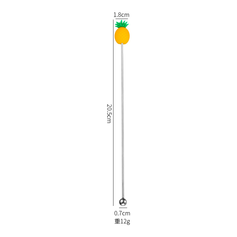 304 소재 19CM 파인애플 볶음스틱 [실버]