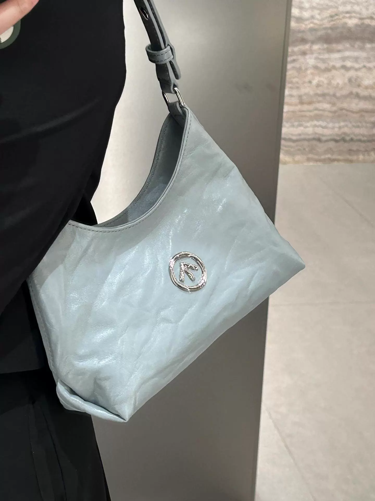 Capacious one-shoulder bag, shoulder bag