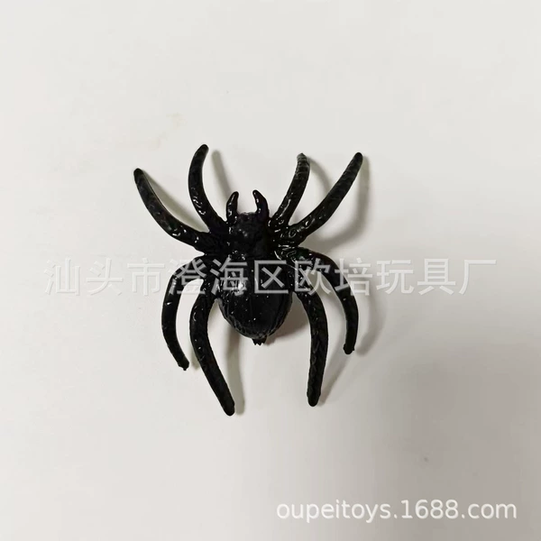 [3.2*3.7cm仿真黑色小蜘蛛不点红眼]