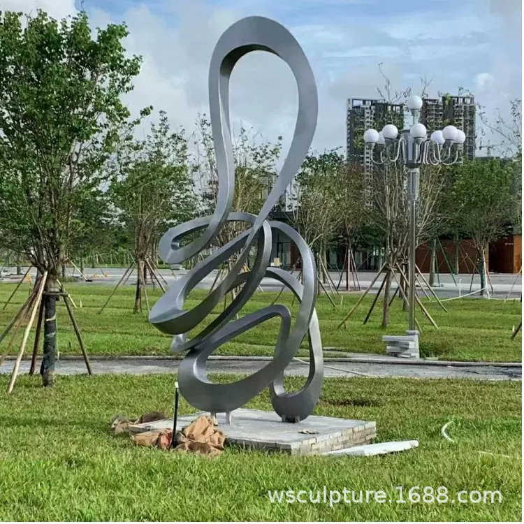 大型不锈钢雕塑定制 抽象艺术 不锈钢景观雕塑 雕塑厂家 铸铜雕塑