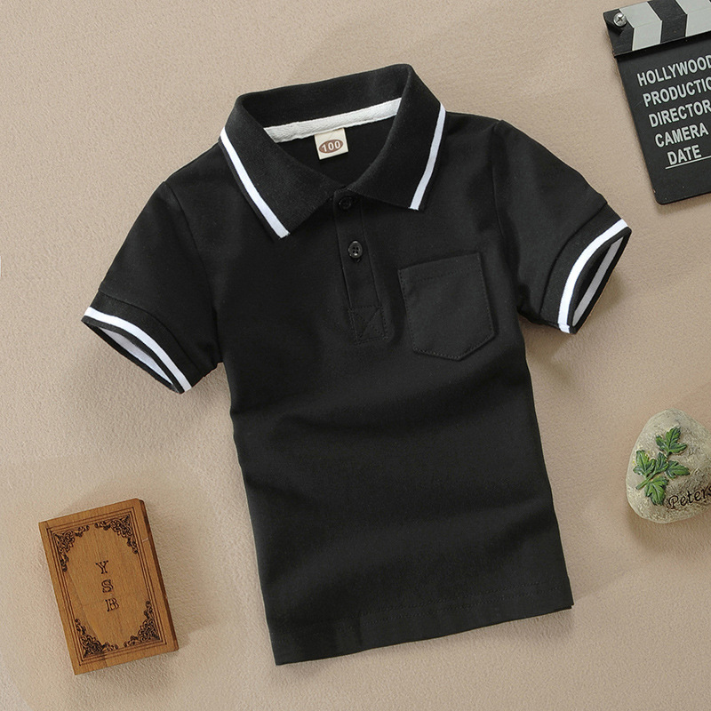 0-6 Years Old Infant Polo Shirt Polo Pocket Short Sleeve Summer 100% Cotton Children's Wear Children's Class A Top Summer T-Shirt 0-6 Years Old Infant Polo Shirt Polo Pocket Short Sleeve Summer 100% Cotton Children's Wear Children's Class A Top Summer T-Shirt