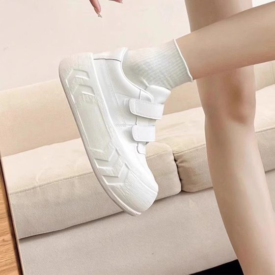 Japanese Style White Shoes Women's Thick-Soled Heightening Platform Shoes 2024 New Autumn Matching Skirts Versatile Chic Shoes Casual Sports Shoes