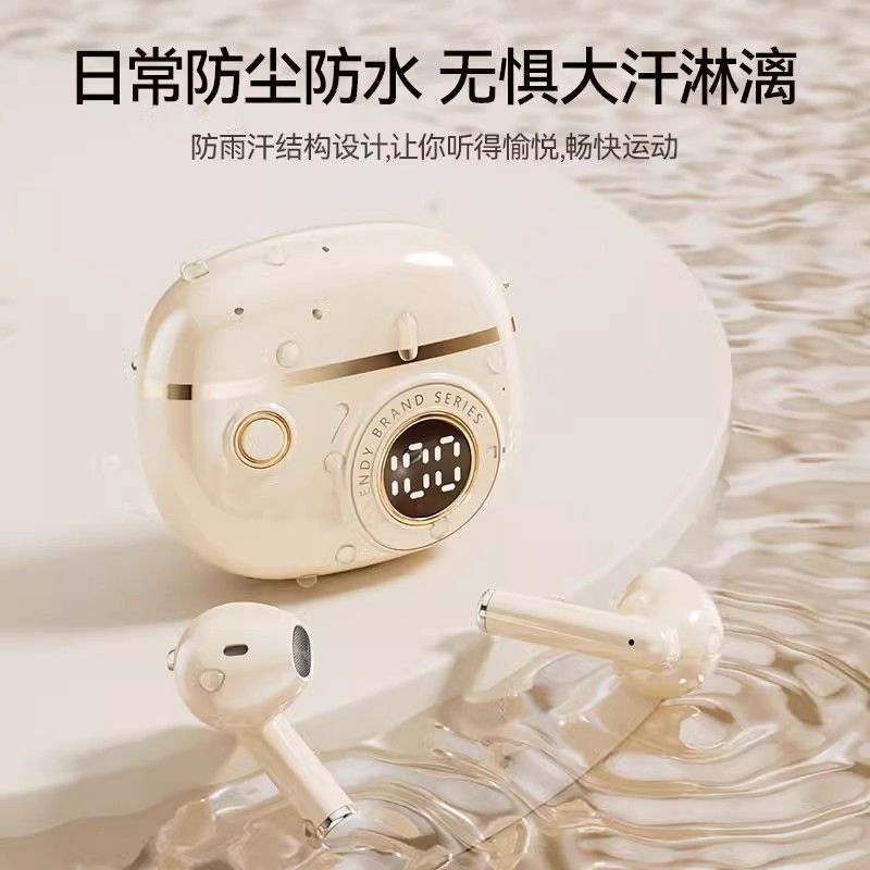 J08 블루투스 5 4 무선 이어폰 LED 배터리 표시