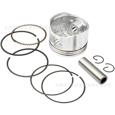 Üçtəkərli Motosiklet Aksesuarları Üfüqi 110Cc Mühərrik Silindr Bloku Piston Halqası 52.4mm