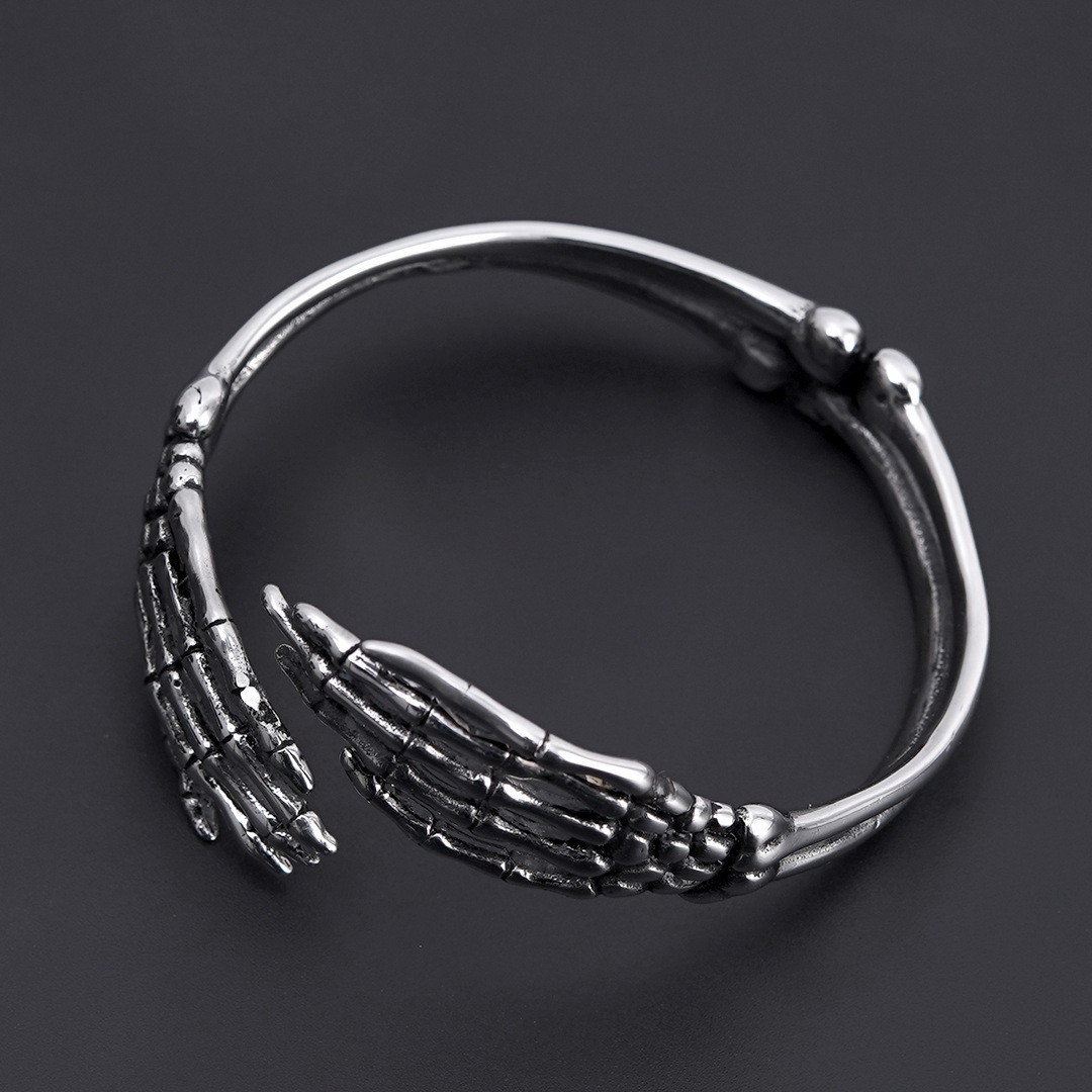 Explosive titanium steel men's niche design bracelets, creative bracelets_voghion.com