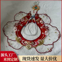 Древняя вышивка бабочка Облачное плечо Egen пряжа для детей Hanfu лошадь юбка аксессуары цветы вышитый поддельный воротник
