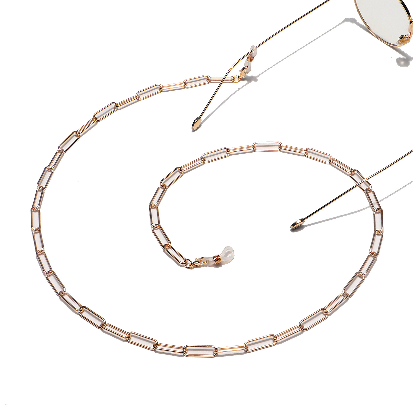 Gold, Silver Color Fashion Oval Thick Glasses Chain