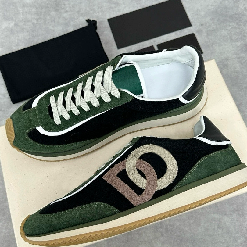 Высококачественная повседневная спортивная обувь из хлопка с контрастными буквами для мужчин, легкие нескользящие дорожные кроссовки из нубука и жаккарда