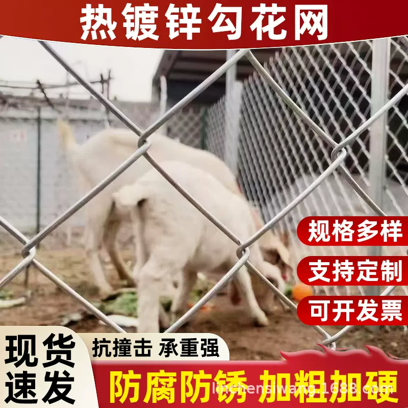 勾花网防护隔离养殖圈地牛羊果园热镀锌柔性活络铁丝网果园防护网