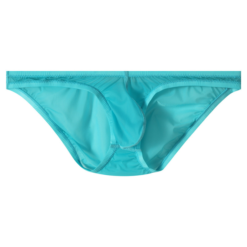 50g Fully Transparent Ice Silk Briefs for Men, Ultra-Low Waist, Tight-Fitting, Narrow Edge, Narrow Crotch, U-Convex, Sexy, See-Through, Japanese Style Underwear