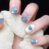 Starry sky, cute nail stickers for manicure, removable fake nails for nails, ready-made product