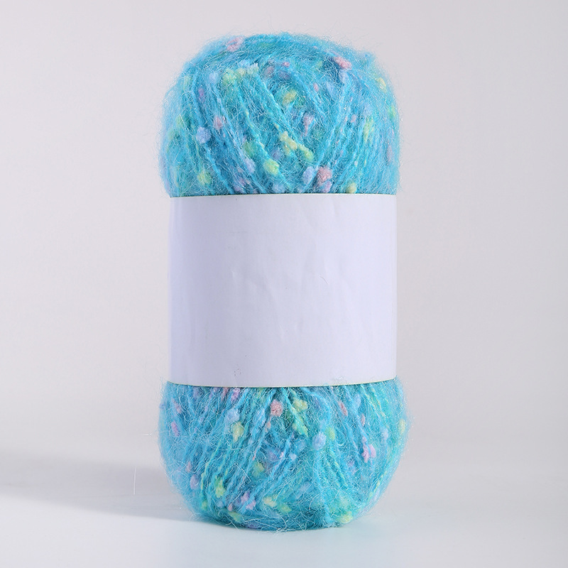 Doudou hilo hilo de bufanda hilo de lana punto de color mohael hilo tejido a mano diy arco iris tenis de mesa hilo mixto hilo de punto de pareja