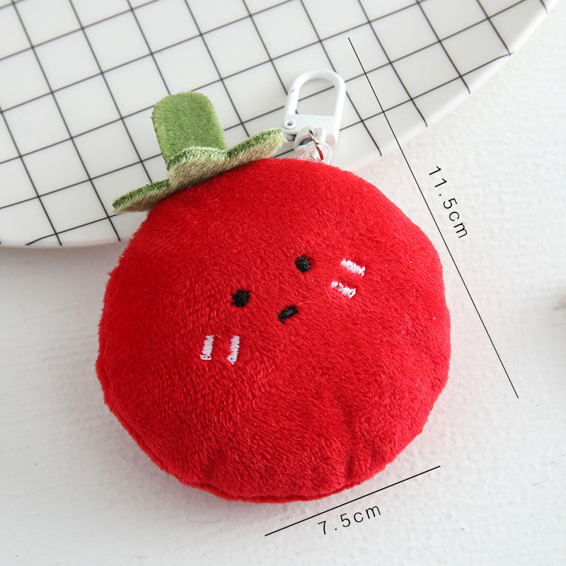 Nuevo y adorable colgante de peluche de pan de vegetales de dibujos animados para niña, divertido colgante de juguete de comida