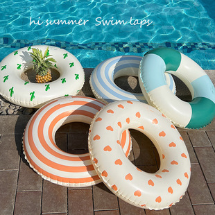 INS children's swimming ring adult men and women swimming ring inflatable life buoy arm ring underarm float ring safe inflatable type
