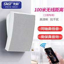 先科无线蓝牙壁挂墙式音响商用超市服装店桌球室音箱重低音背景音