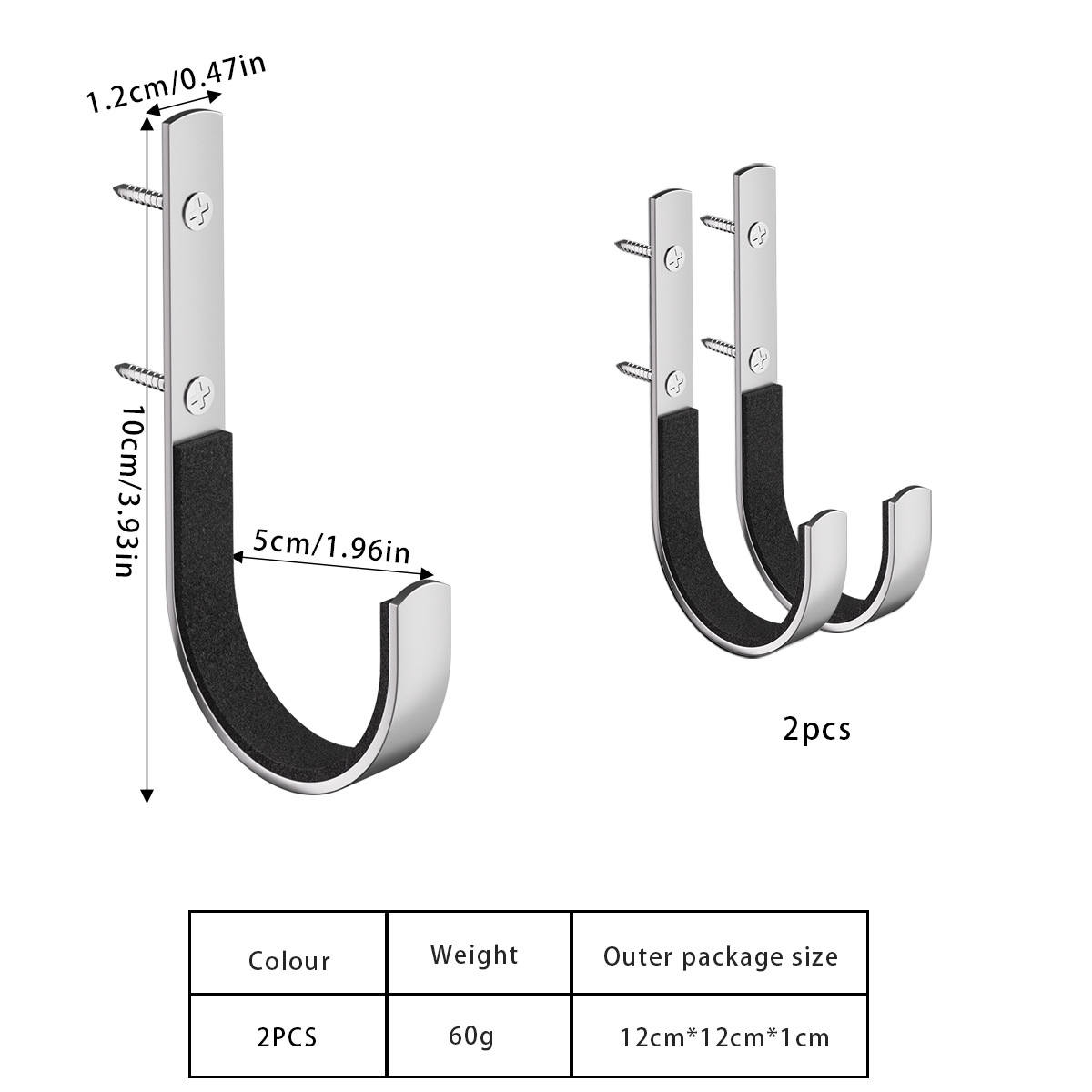 Estante de gancho metálico multifuncional, estante de almacenamiento de pinzas para bicicletas, dormitorio, sala de estar, almacenamiento de pared