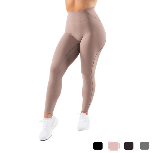 European and American High-Elastic Shaping Yoga Pants for Women, Sensual High Butt Sports Peach Butt Lifting Tight Pants Dance Trumpet Pants