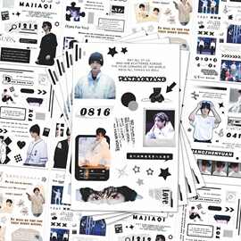 24张时代少年团拼贴高颜值演唱会爆米花周边应援物料贴画装饰手账