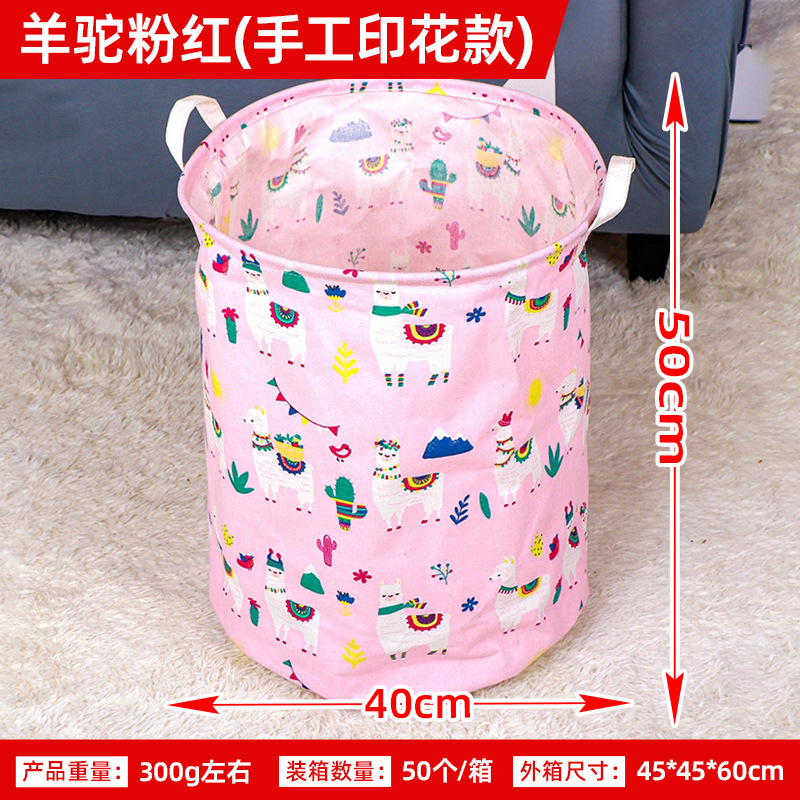 Hogar gran cesta de almacenamiento de lavandería cesta de almacenamiento de tela cesta de lavandería doble manija plegable cesta de la ropa al por mayor