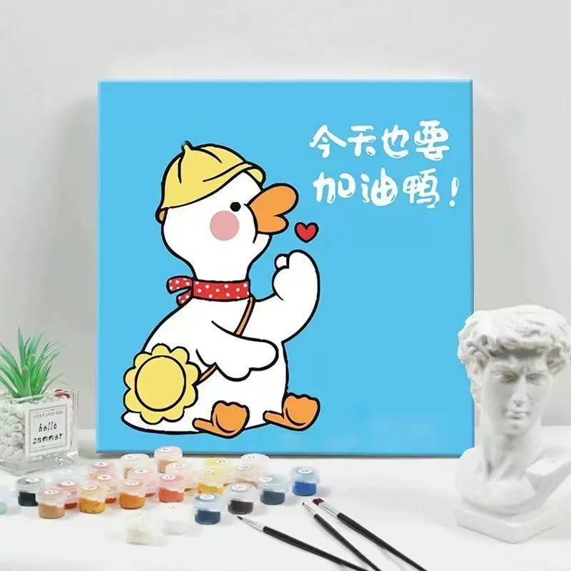 Цифровая масляная живопись мультяшный аниме персонаж DIY заполнение цветом, детская масляная живопись ручной работы, раскрашенная маслом коллекция